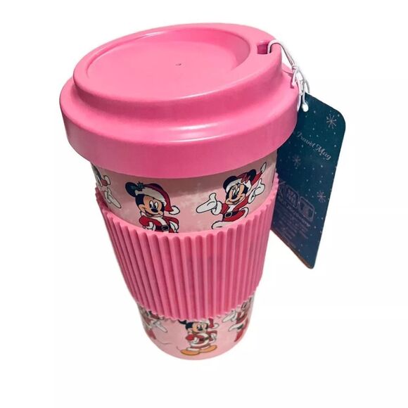 NWT Disney Mickey and Minnie Bamboo Travel Mug - Picture 3 of 16